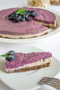 cheescake blueberries makdamia