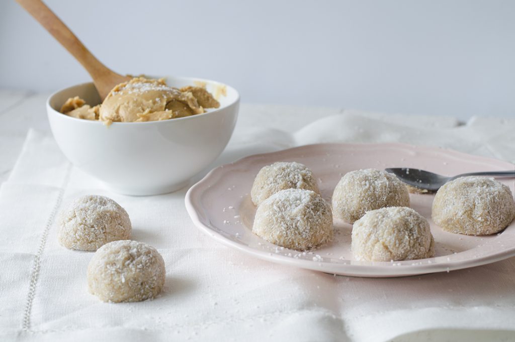 truffas de platano y cacahuate